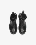 Premiata Scarpe Anfibi in Pelle Nera (1)