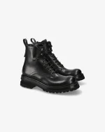 Premiata Scarpe Anfibi in Pelle Nera (3)