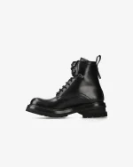Premiata Scarpe Anfibi in Pelle Nera (4)
