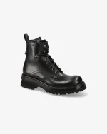 Premiata Scarpe Anfibi in Pelle Nera (5)