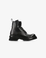 Premiata Scarpe Anfibi in Pelle Nera (6)