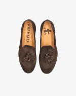 Premiata Scarpe Mocassini in Pelle Marrone (1)