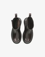 Premiata Scarpe Polacchini in Pelle Marrone (1)