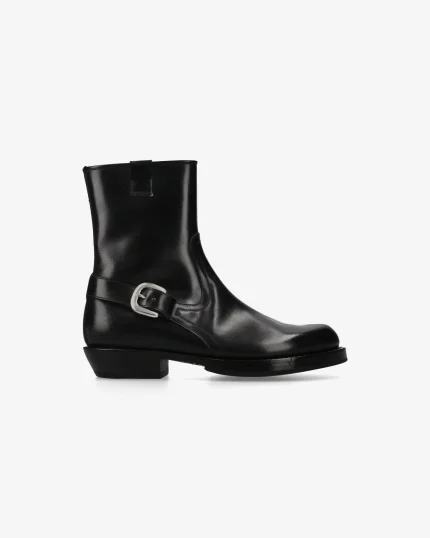 Premiata Scarpe Stivaletti in Cordovan Nero (1)