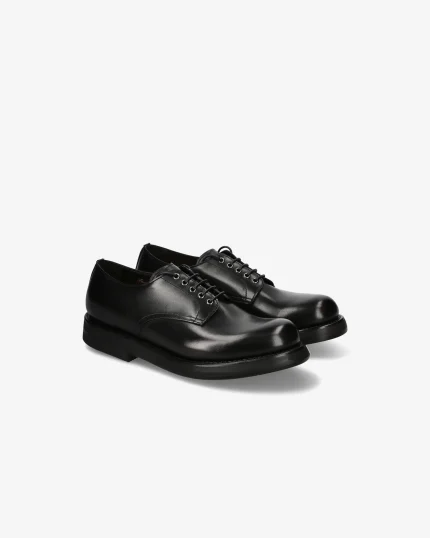 Premiata Scarpe Stringate in Pelle Nera (5)