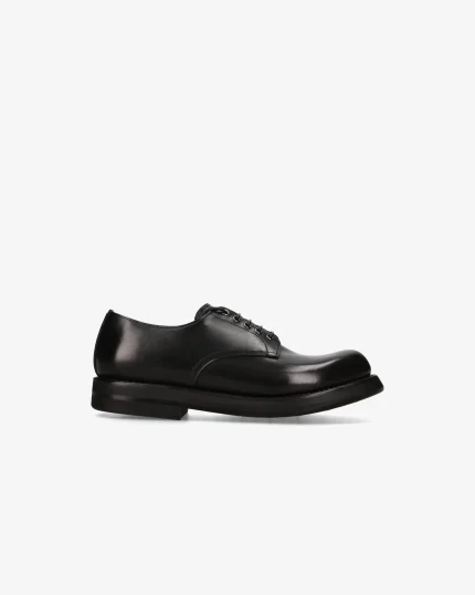 Premiata Scarpe Stringate in Pelle Nera (6)