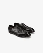 Premiata Scarpe Stringate in Pelle Nero (5)