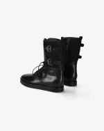 Scarpe Premiata Donna Stivaletti in Pelle Nera (1)