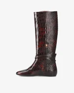 Scarpe Premiata Donna Stivali in Pelle Marrone (3)