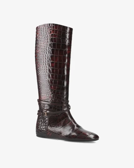 Scarpe Premiata Donna Stivali in Pelle Marrone (4)