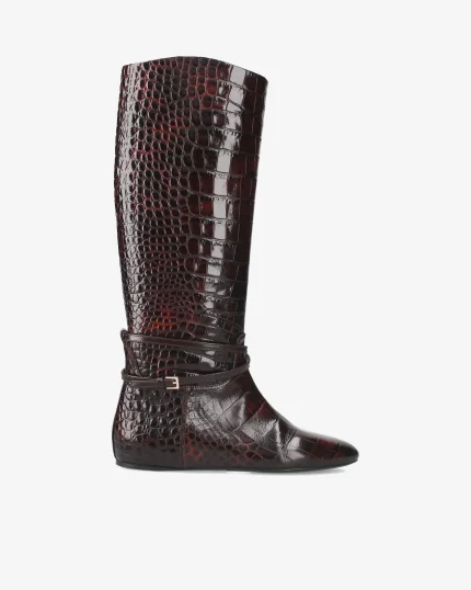 Scarpe Premiata Donna Stivali in Pelle Marrone (5)