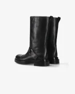 Scarpe Premiata Donna Stivali in Pelle Nera (1)