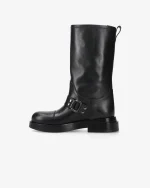 Scarpe Premiata Donna Stivali in Pelle Nera (3)