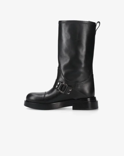 Scarpe Premiata Donna Stivali in Pelle Nera (3)