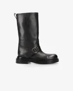 Scarpe Premiata Donna Stivali in Pelle Nera (4)