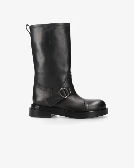 Scarpe Premiata Donna Stivali in Pelle Nera (4)